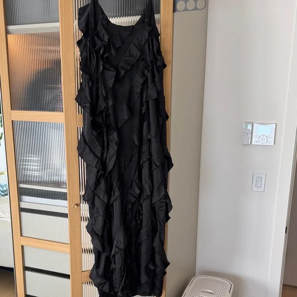 Anthropologie Bias-Cut Ruffled Midi Dress - Picture 3 of 6